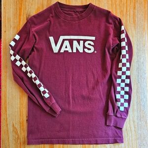 Burgundy Vans Shirt